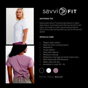 Savvi Black Ashtanga Tee